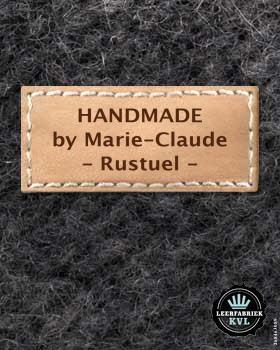 24 Custom Leather Labels with Logo | Personalised Leather Tags for Clothing | Leather Labels | Leather Tags